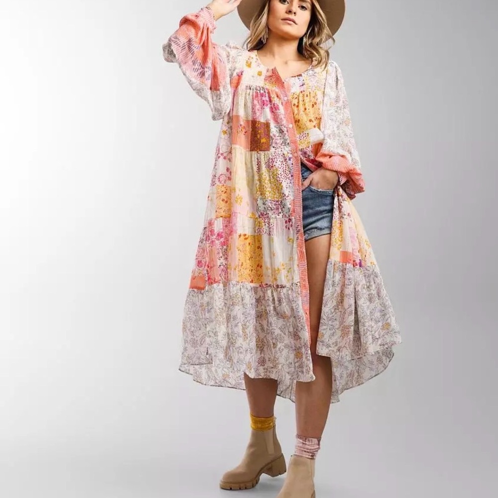 Free People California Soul Duster Kimono dress- XS (fits oversized)